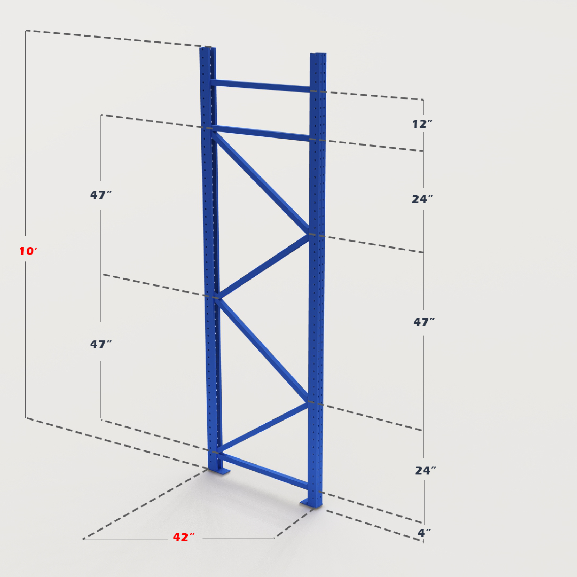 Upright Racking Bot Uprights – Rack Nation